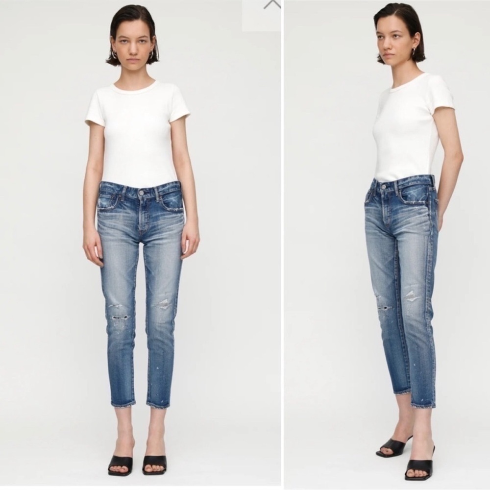 Moussy Vintage MV Lancaster Stretch Skinny Jeans Blue Size 24 - Picture 2 of 12